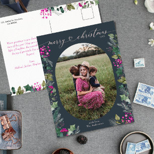 Blue Watercolor Folies 1 Foto Weihnachten