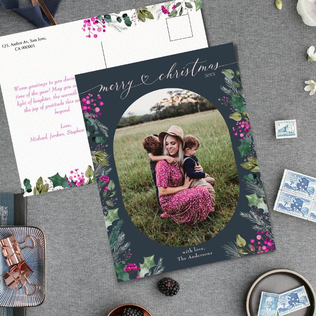 Blue Watercolor Folies 1 Foto Weihnachten (Von Creator hochgeladen)