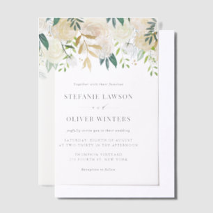 Blue Watercolor Hydrangea Winter Floral Wedding