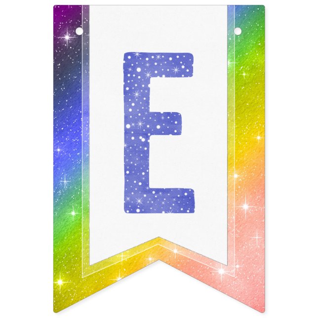 Blue Watercolor Liebe ist Liebe Rainbow LGBT Wimpelkette (Sechste Fahne)