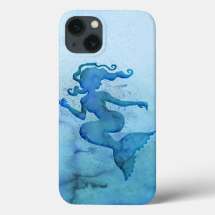 Blue Watercolor Mermaid Case-Mate iPhone Hülle