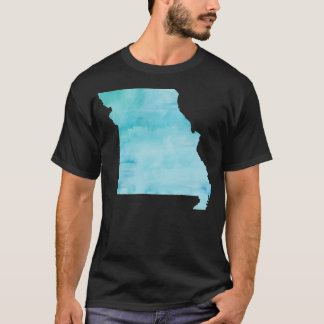 Blue Watercolor Missouri T-Shirt