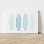 Blue Watercolor Surfboards Canvas Print Leinwanddruck<br><div class="desc">Bringen Sie mit diesem Surfbrett-Druck in jedes Zimmer einen Blick auf den Strand.</div>