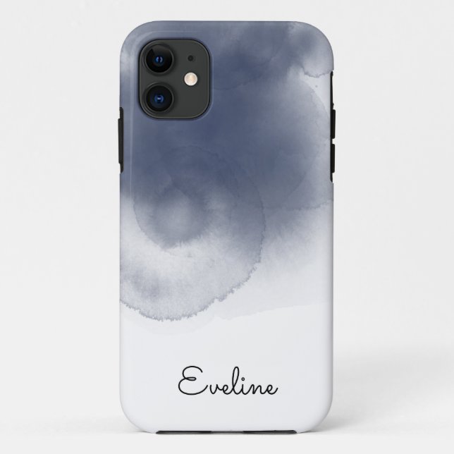 Blue Watercolor Theme Case-Mate iPhone Hülle (Rückseite)
