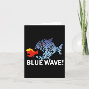 Blue Wave 2024 Funny Big Fish Little Fish Trum Karte