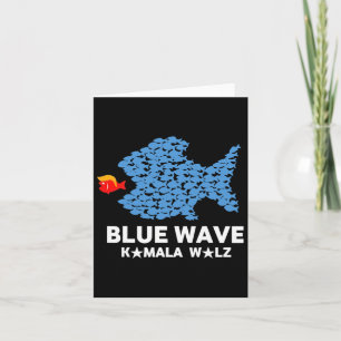 Blue Wave 2024 Funny Big Fish Little Fish Trum Karte