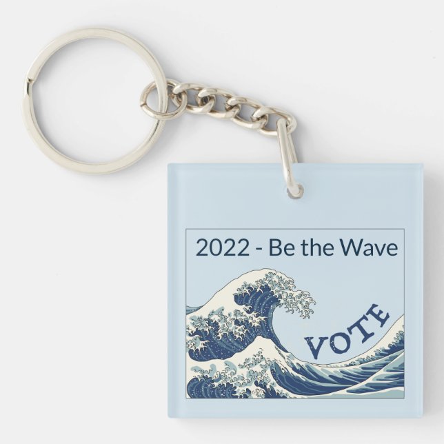 Blue Wave 2024 - Schlüsselanhänger zur Abstimmung (Vorderseite)
