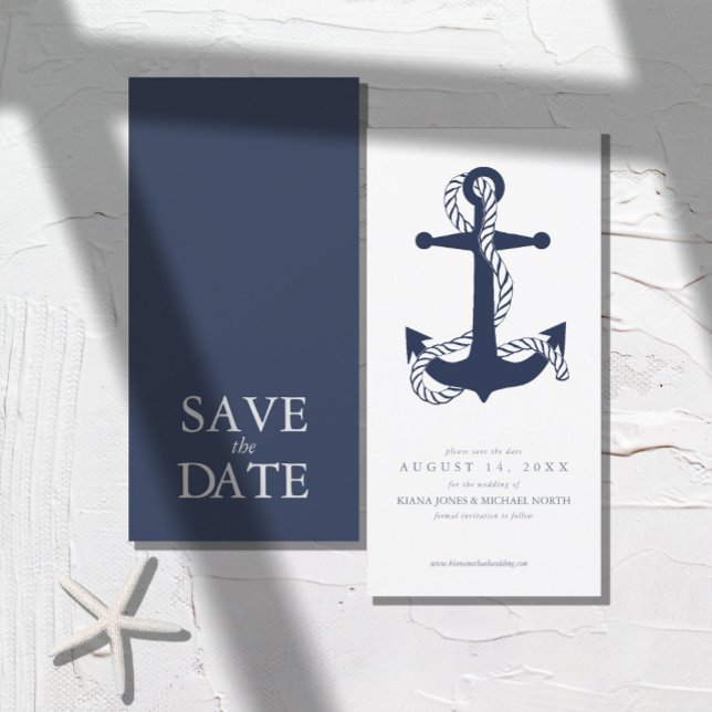 Blue Wave Anchor Wedding ID836 Save The Date (Von Creator hochgeladen)