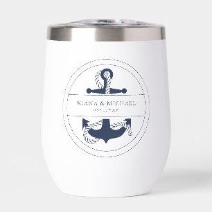 Blue Wave Anchor Wedding V2 Navy ID836