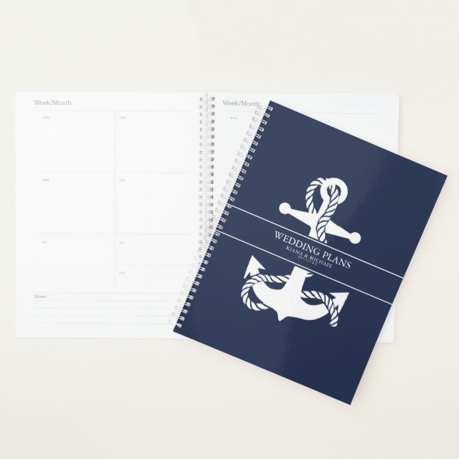 Blue Wave Anchor Wedding V2 Wht/Navy ID836 Planer (Anzeige)