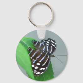 Blue Wave Butterfly Foto Schlüsselanhänger