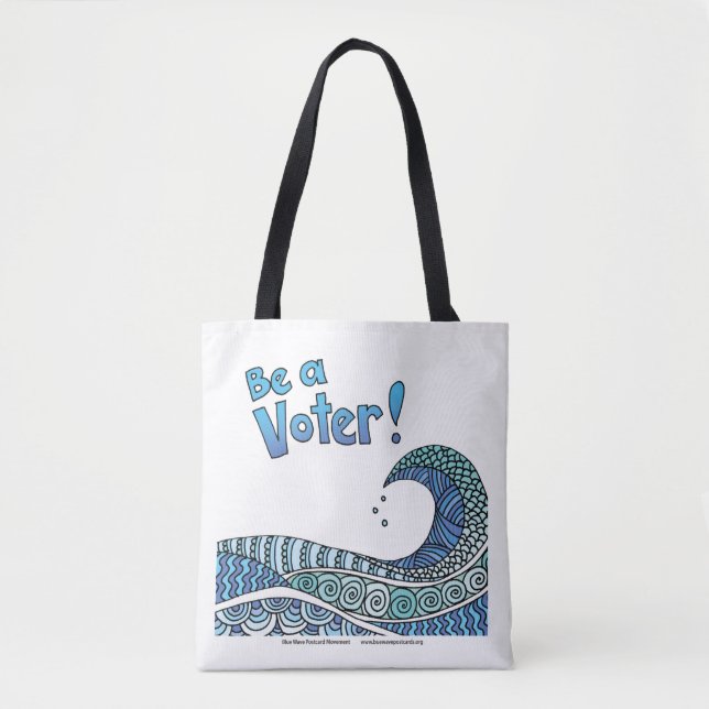 Blue Wave - eine Tasche der Wähler (Vorderseite)