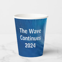 Blue Wave Election 2024 anpassen Pappbecher