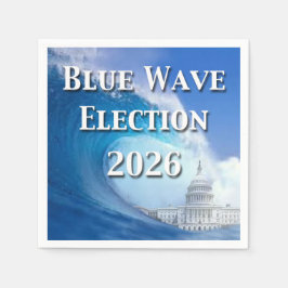 Blue Wave Election 2026 Serviette