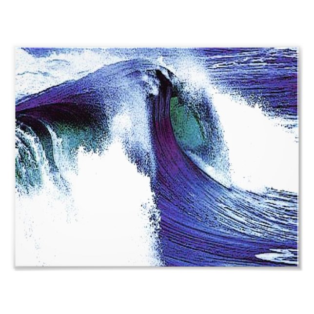 Blue Wave Fotodruck (Vorne)