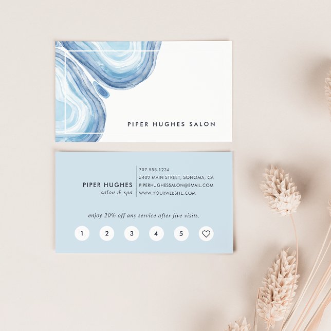 Blue Wave Geode | Loyalität Treuekarte (Von Creator hochgeladen)