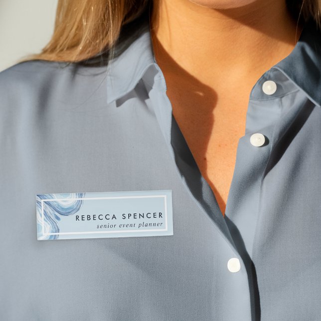 Blue Wave Geode Namenschild (Von Creator hochgeladen)