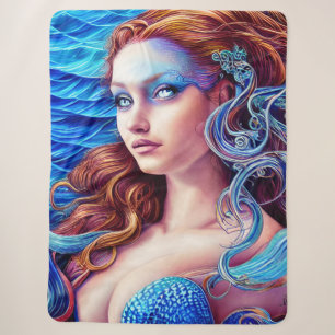 Blue Wave Goddess Ocean World Fantasy Art Sherpadecke