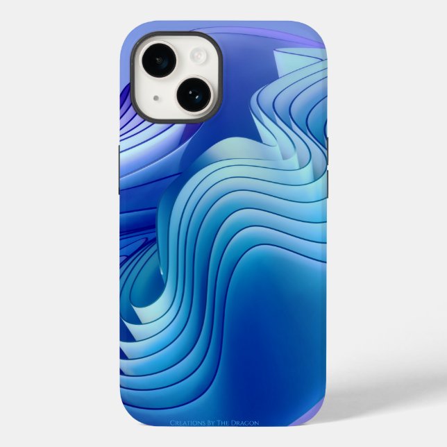 Blue Wave iPhone / iPad Gehäuse Case-Mate iPhone Hülle (Rückseite)