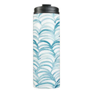 Blue Wave japanischer Style MusterIllustration Thermosbecher