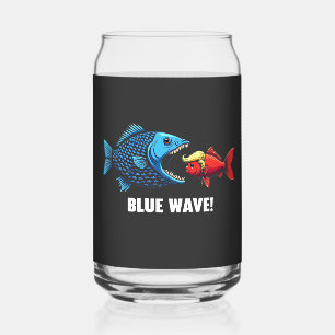 Blue Wave Kamala Harris Walz Fischwahl Dosenglas