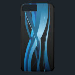 Blue Wave Modernes Abstraktes Muster Case-Mate iPhone Hülle<br><div class="desc">Ein modernes abstraktes Design mit einem blauen Farbbandmuster vor schwarzem Hintergrund. Sie können den schwarzen Hintergrund in die Farbe Ihrer Wahl ändern,  indem Sie "Es&Quot anpassen und eine andere Hintergrundfarbe aus einer Vielzahl von verfügbaren Farboptionen auswählen. Dieses qualitativ hochwertige Vektorgrafik ergänzt vecteezy.com.</div>