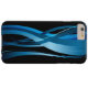 Blue Wave Modernes Abstraktes Muster Case-Mate iPhone Hülle (Rückseite Horizontal)