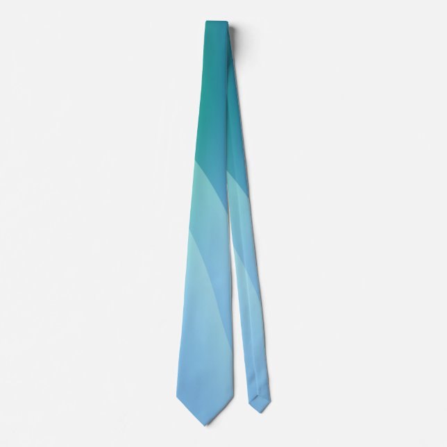 Blue Wave Neck Tie Krawatte (Vorderseite)