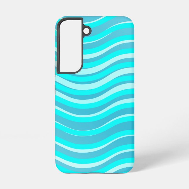 Blue Wave Phone Case Samsung Galaxy Hülle (Rückseite)