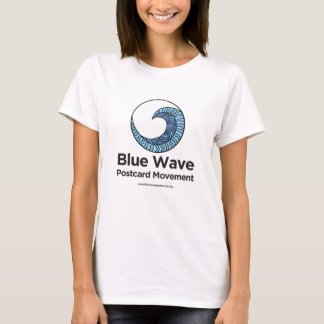 Blue Wave Postcard-Bewegung T-Shirt
