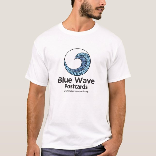 Blue Wave Postcards - Herren Basic T-Shirt (Vorderseite)