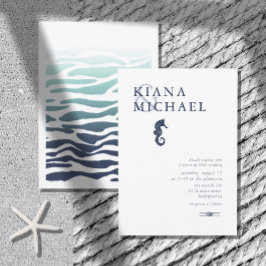 Blue Wave Seepferd Wedding ID836