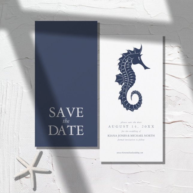 Blue Wave Seepferd Wedding ID836 Save The Date (Von Creator hochgeladen)