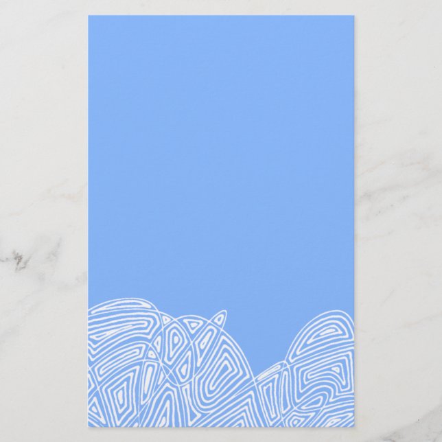 Blue Waves Briefpapier (Vorderseite)