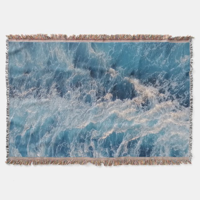 Blue Waves Decke (Vorderseite)