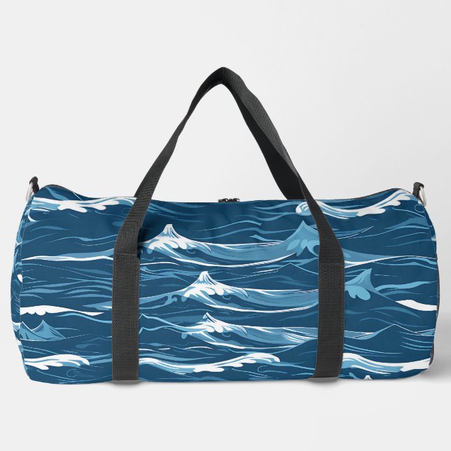 Blue Waves Duffle Bag (Vorderseite)