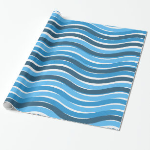 Blue Waves Geschenkpapier
