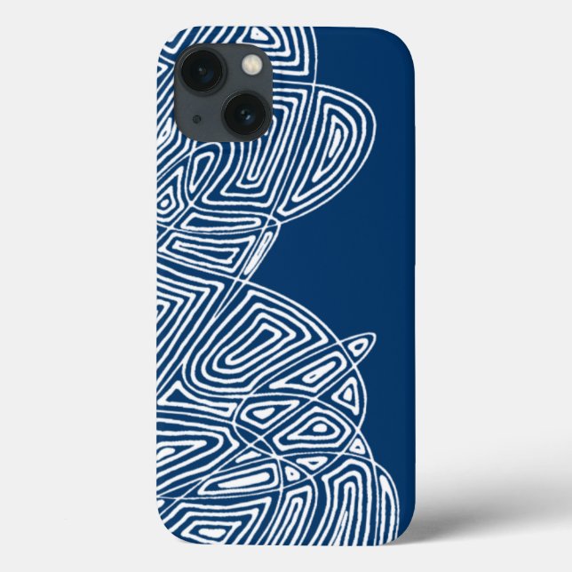 Blue Waves iPhone Case (Rückseite)