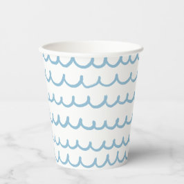 Blue Waves | Kinderdusche oder Beach Party Pappbecher