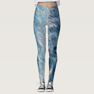 Blue Waves Leggings
