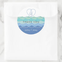Blue Waves Loopy Herzlichen Dank Ihnen Hochzeitsti