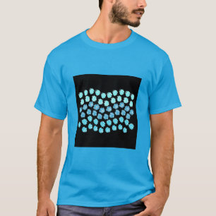 Blue Waves Men Basic Dunkler T - Shirt