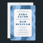 Blue Waves Modernes Abstraktes Bar Mitzvah Einladung<br><div class="desc">Perfekte Karte, um eine Fledermausmitzvah, Bar mitzvah oder andere jüdische Feier anzukündigen! Handgemachte Kunst für Sie. Vollständig anpassbar! Klicken Sie auf "Personalisieren" oben, um den Text zu bearbeiten. Klicken Sie auf "Bearbeiten mit dem Design-Tool", um die Schriftart, Farben und Platzierungen anzupassen und das Design der Rückseite zu löschen, wenn Sie...</div>