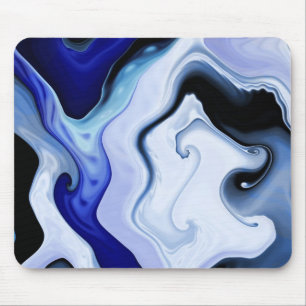 Blue Waves Mouse Pad Mousepad