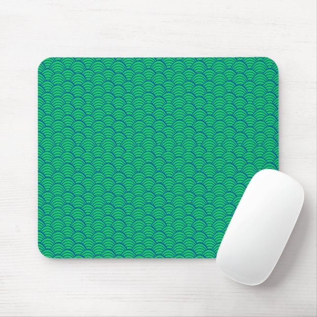 Blue Waves Mousepad (Mit Mouse)