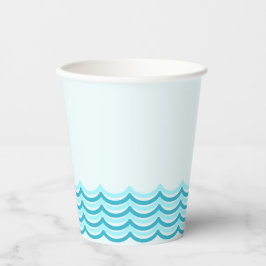 Blue Waves Party Cup Pappbecher