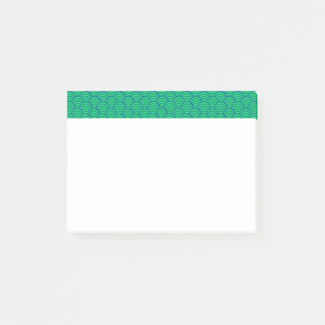 Blue Waves Post-it Klebezettel (Vorderseite)