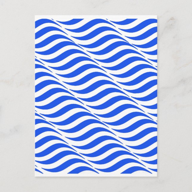 Blue Waves Postkarte (Vorderseite)