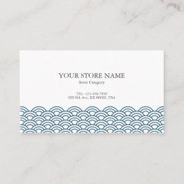 Blue Waves "Seigaiha" WAGARA 名刺 Visitenkarte