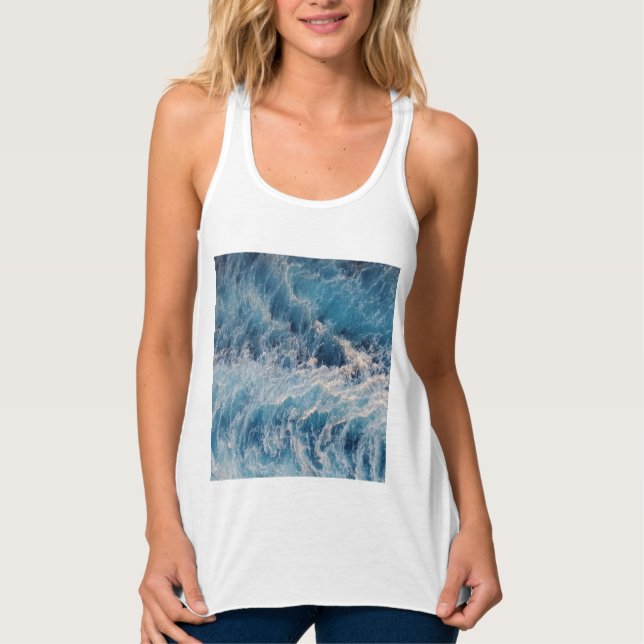 Blue Waves Tank Top (Vorderseite)